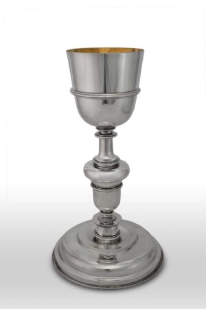 Cáliz liso en plata de ley